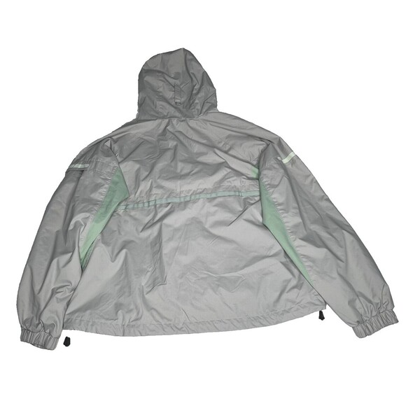Columbia Womens Rain Coat W/Adjustable Hood Size XL Short Beige/Green - Picture 6 of 14